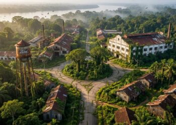 A 'cidade fantasma' na floresta brasileira que nasceu em 1928 e hoje virou um impressionante museu a céu aberto