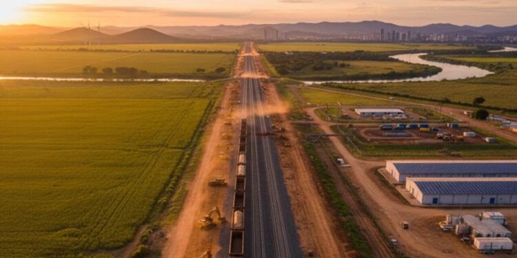 Maior obra ferroviária do Brasil avança 1 km por dia e acelera o desenvolvimento no Mato Grosso com investimento de R$ 5 bilhões