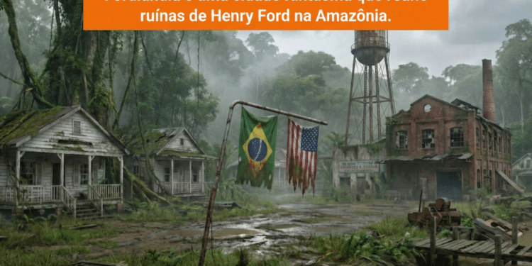 A cidade fantasma americana na Amazônia fundada em 1928 que abriga ruínas industriais de um passado fracassado do americano Henry Ford