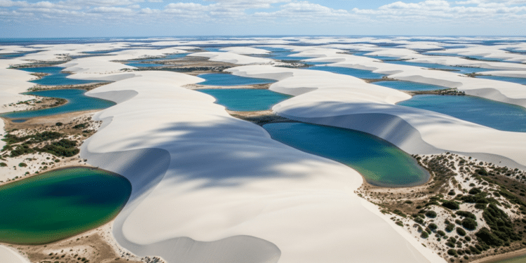 O paraíso escondido no Brasil com lagoas cristalinas e dunas brancas que deixam qualquer visitante sem palavras