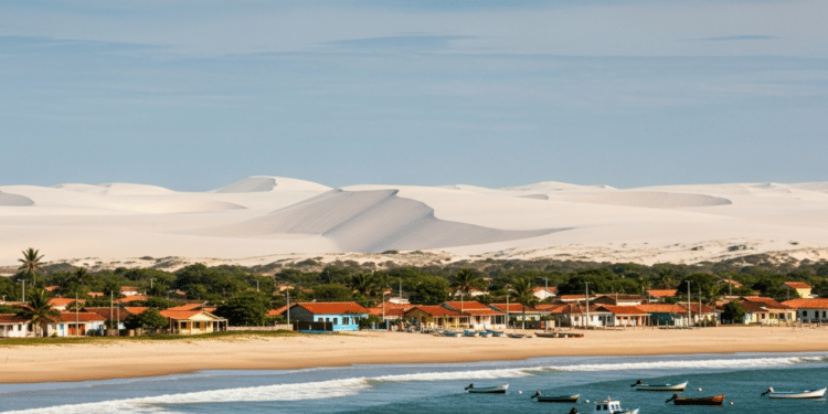 A vila desconhecida no Nordeste com ‘dunas de neve’ que criam o cenário de uma Europa tropical
