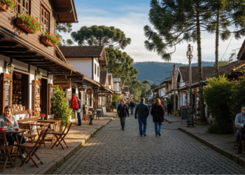 A “Suíça brasileira” é uma vila mineira que está conquistando visitantes que amam o frio e montanhas