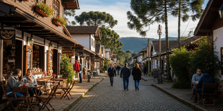 A “Suíça brasileira” é uma vila mineira que está conquistando visitantes que amam o frio e montanhas