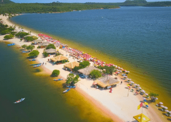 O Caribe Amazônico oferece praias de água doce cristalinas qie deixam qualquer um sem fôlego