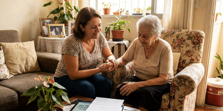 Nova lei garante auxílio financeiro para cuidadores de idosos em casa a partir de 2025