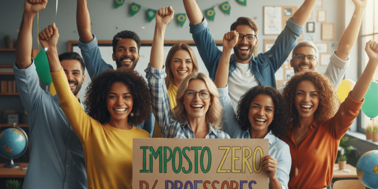 Proposta inédita no Brasil prevê isenção total de imposto de renda para professores em 2026