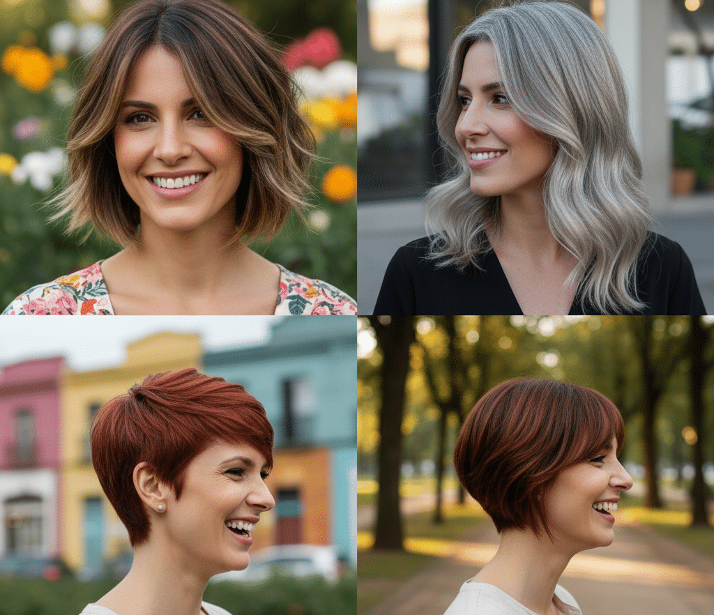 Top 4 cortes de cabelo que rejuvenescem e disfarçam os fios brancos