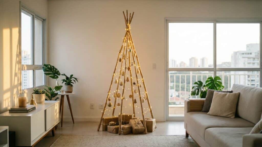 Adeus árvore de Natal tradicional: decoração criativa e minimalista ganha espaço
