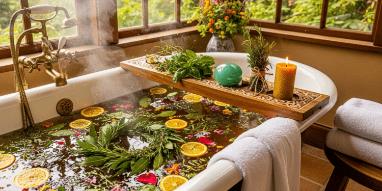 Banhos naturais que ajustam a energia e preparam o corpo