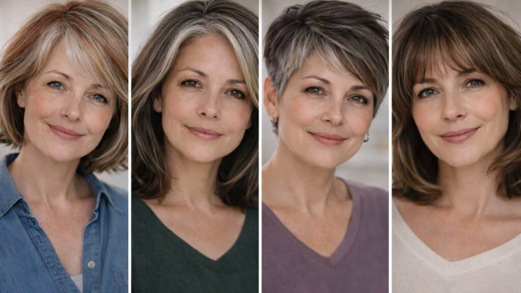 Top 4 cortes de cabelo que rejuvenescem e deixam os fios brancos muito mais discretos