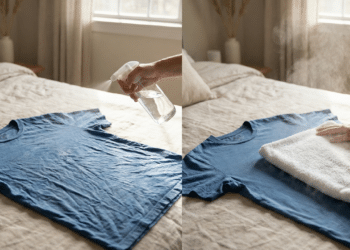 o truque para desamassar roupas em minutos sem usar ferro