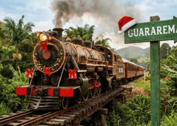 Perto de São Paulo, essa cidade vive o Natal com a tranquilidade do interior e um passeio de maria fumaça inesquecível