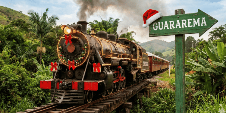 Perto de São Paulo, essa cidade vive o Natal com a tranquilidade do interior e um passeio de maria fumaça inesquecível
