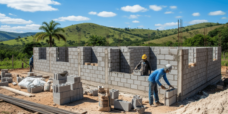 Valores atualizados para montar uma casa de três quartos com garagem em 2025