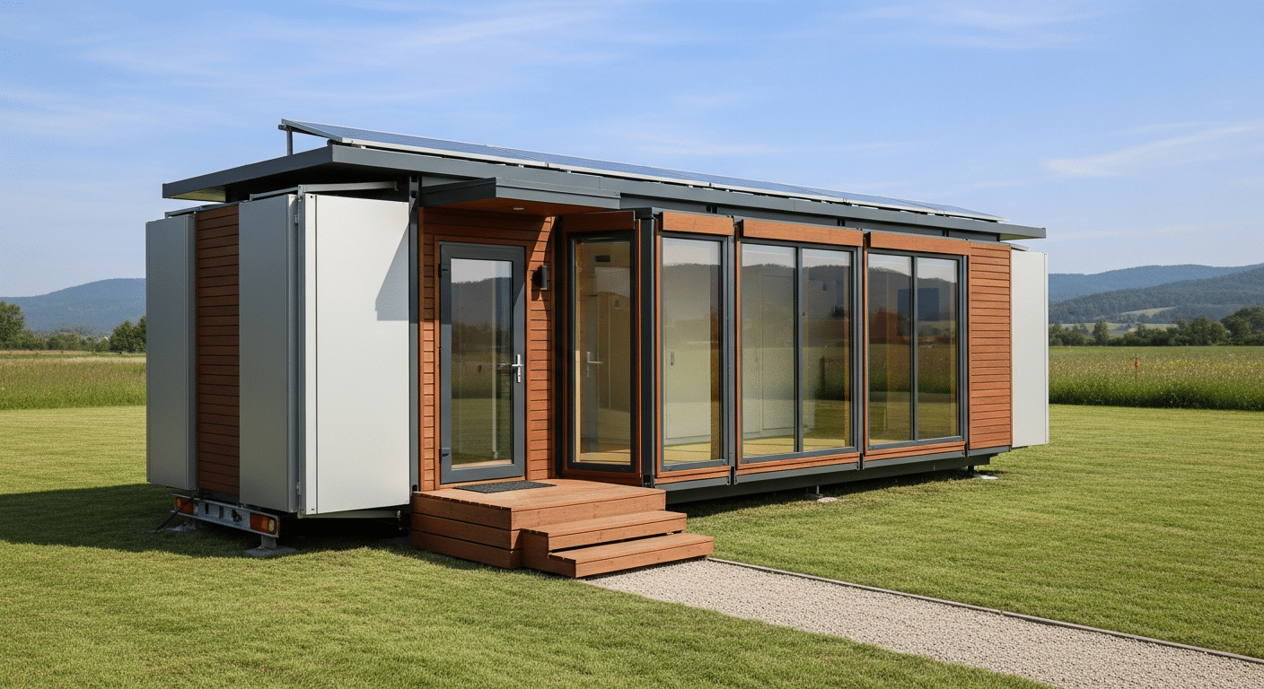 Casa dobrável vira tendência por ser mais barata e prática que a tradicional