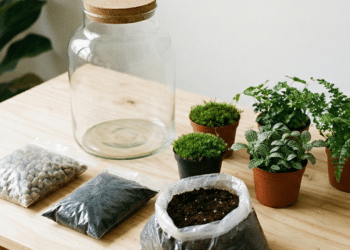 Passo a passo para criar um terrário que vive sozinho por meses