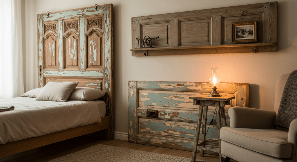 Ideias práticas para dar nova função às portas antigas na decoração
