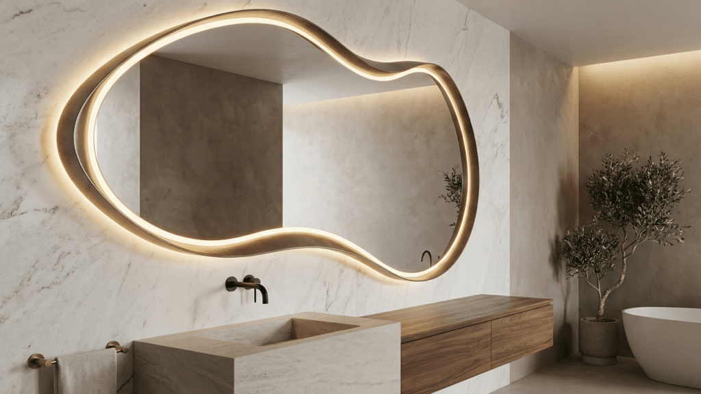 a tendência de espelhos que vai mudar a cara dos banheiros em 2026