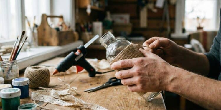 Veja como transformar garrafas de vidro em vasos e luminárias sem gastar muito