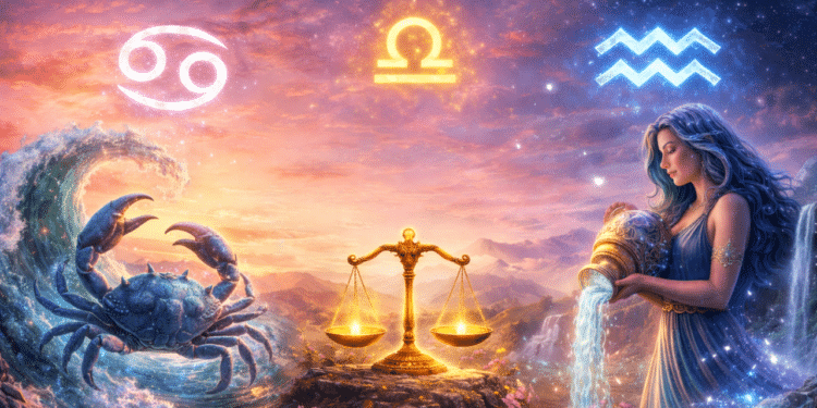 Virada de sorte e sensação de alívio marcam a transição para 2026 de 3 signos