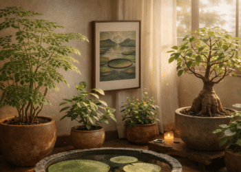 Plantas asiáticas, africanas e amazônicas transformam o jardim com prosperidade e harmonia