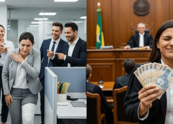 Funcionários imitavam o andar mancando da colega de trabalho