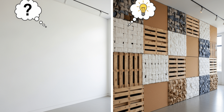 Gesso liso fica para trás enquanto placas feitas com reaproveitamento ganham força