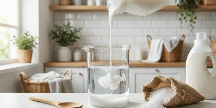 Mistura simples com sal grosso e amaciante mantém a casa cheirosa por horas