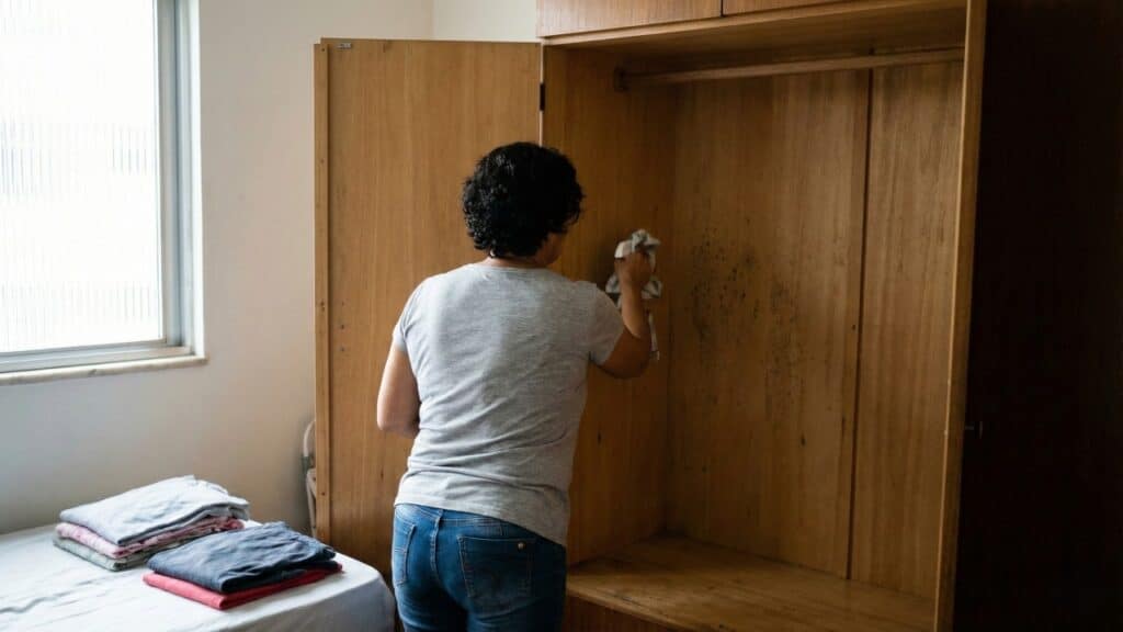 Aprenda a eliminar a umidade do armário e protege suas roupas