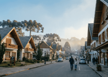 A “Suíça brasileira” é uma vila em Minas que conquista cada vez mais visitantes que amam frio e montanhas