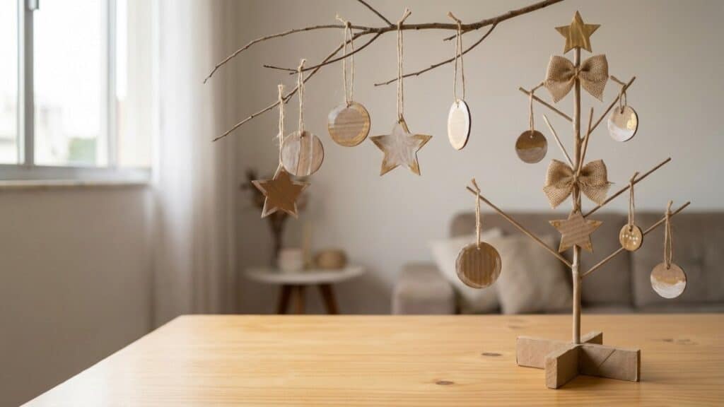 Transforme rolos de papelão em enfeites de Natal criativos, baratos e cheios de afeto