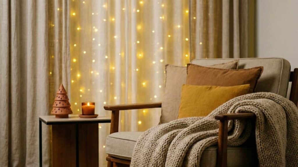 Quer um Natal elegante sem gastar muito? Os tons terrosos fazem a casa brilhar do jeito certo