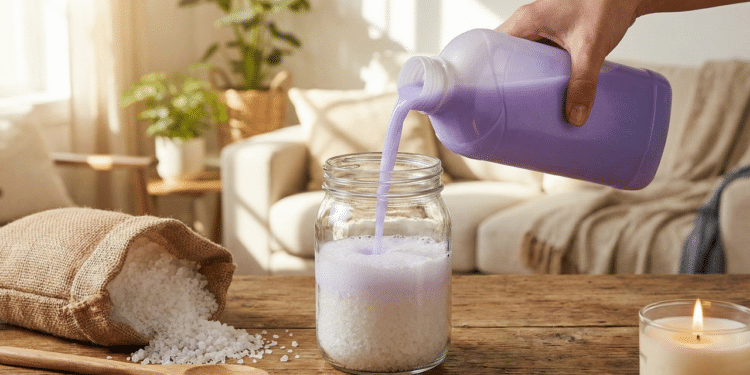 O segredo caseiro com sal grosso e amaciante para perfume duradouro na casa