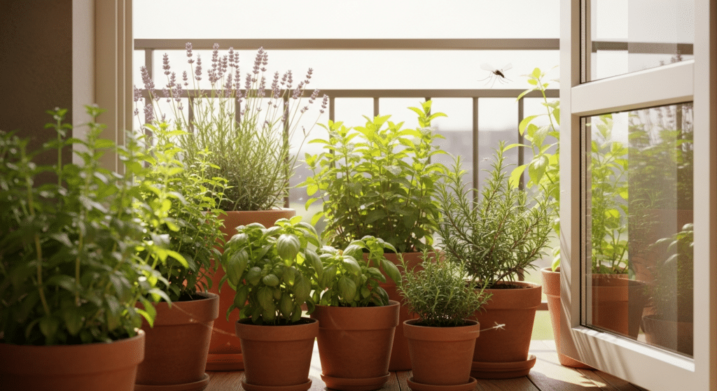 Espécies que funcionam como repelente natural para varandas e janelas