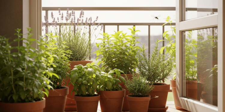 Espécies que funcionam como repelente natural para varandas e janelas