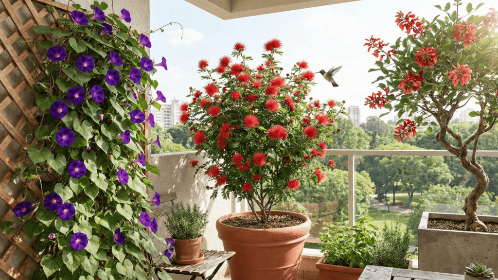 Varanda cheia de vida: plantas que atraem pássaros e borboletas