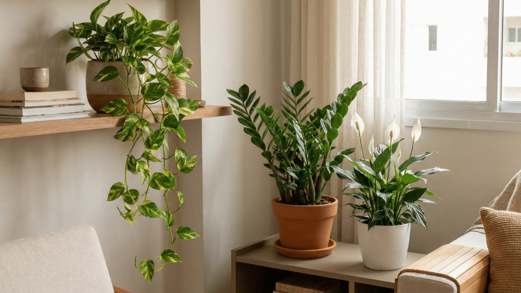 As melhores plantas para apartamento pequeno que ajudam a respirar melhor e exigem pouca luz