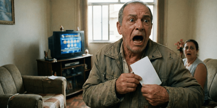 Homem escapa de perder fortuna ao achar bilhete milionário perdido