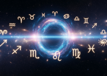 Portal energético com signos ao redor