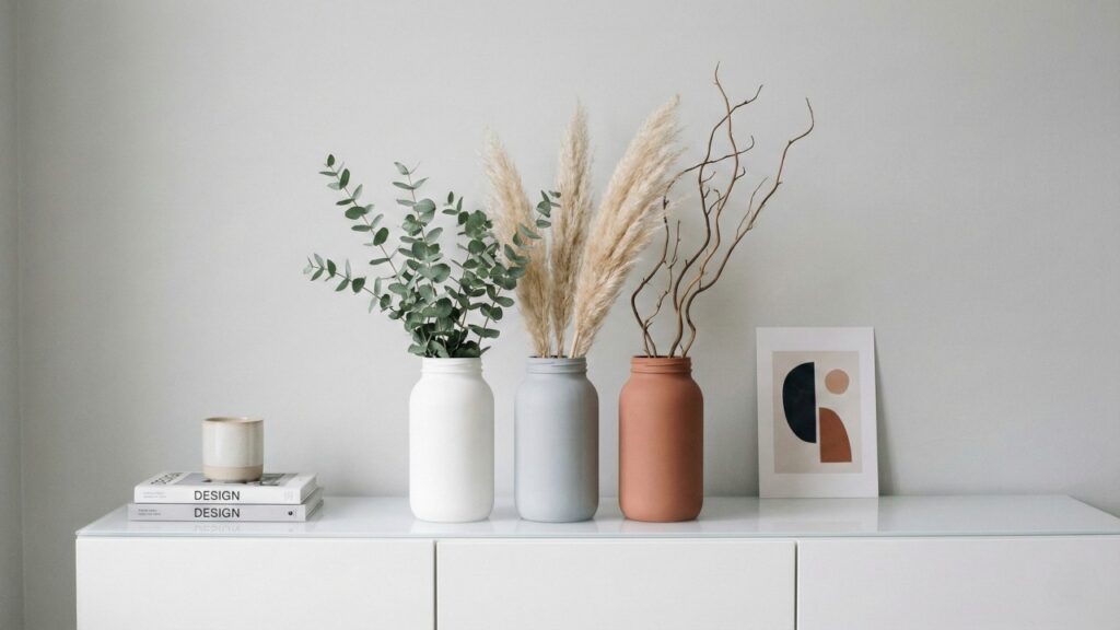 Transforme potes de vidro em vasos decorativos lindos com materiais simples que você já tem em casa