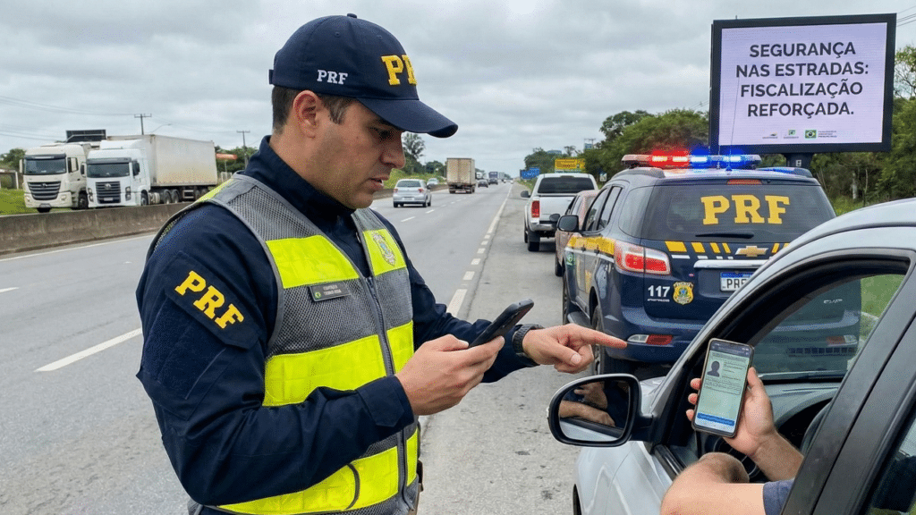 PRF passa a fiscalizar mais a CNH digital em todo o Brasil