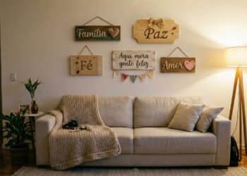 Esses quadros de madeira com frases são baratos de fazer e transformam qualquer cantinho