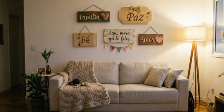 Esses quadros de madeira com frases são baratos de fazer e transformam qualquer cantinho