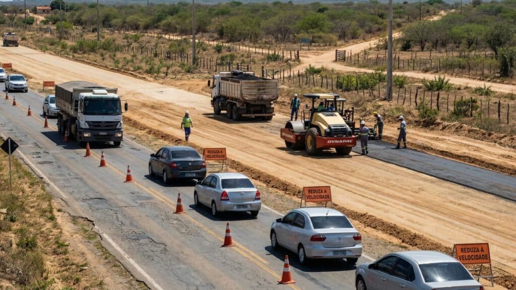 Megaobra de R$ 80,8 milhões deve reduzir o tempo de viagem no Território do Sisal até dezembro de 2026