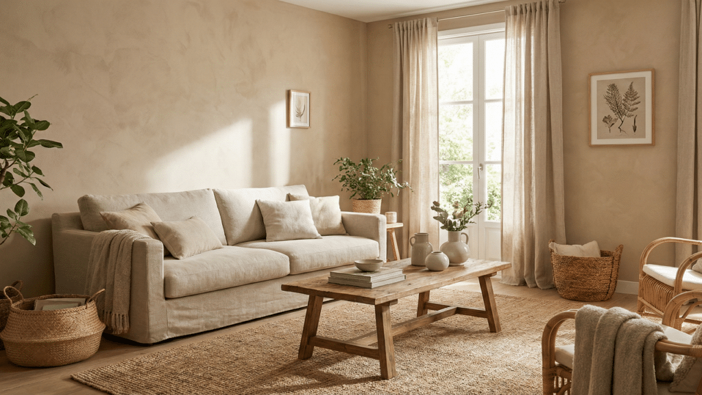 tons delicados criam paredes de destaque e deixam o ambiente sofisticado