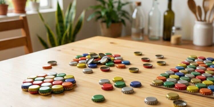 Transforme tampinhas de garrafa em peças decorativas úteis e sustentáveis para casa