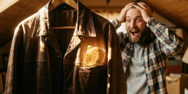 Homem encontra bilhete milionário escondido em sua jaqueta