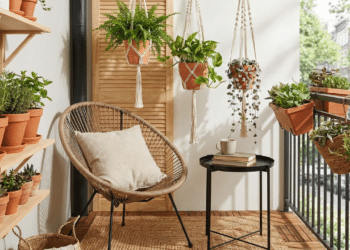truques baratos para deixar a varanda pequena com clima acolhedor