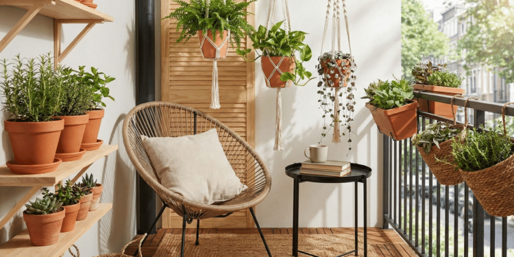 truques baratos para deixar a varanda pequena com clima acolhedor