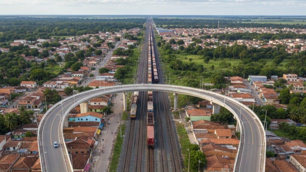 Obra do viaduto de Chaperó avança em Itaguaí para reduzir filas e acidentes em cruzamentos de trem